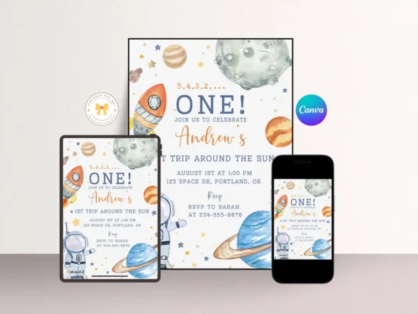 Outer Space Party Invite